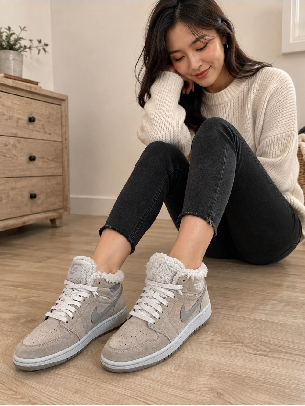 Nike Women’s Air Jordan 1 Low SE “College Grey/White”